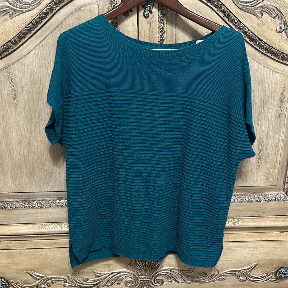 jjill lightweight teal sweater. Medium